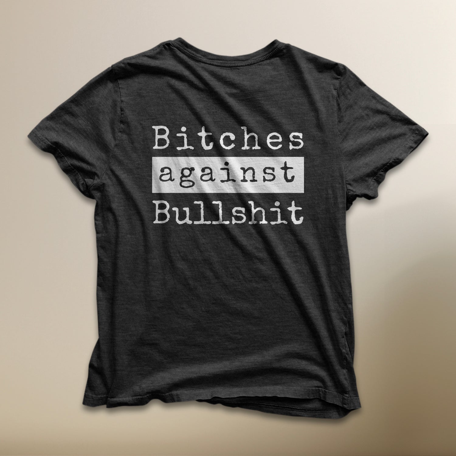 Bitches Against Bullshit Malicious Crew Neck T-Shirt - Black Frost - Malicious Women Co. - Apparel
